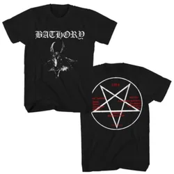 Mens Fashion T Shirt Bathory Black Metal Venom Mayhem Black Oversized T Shirts Streetwear Hip Hop Tshirt Oversized Cotton Tees