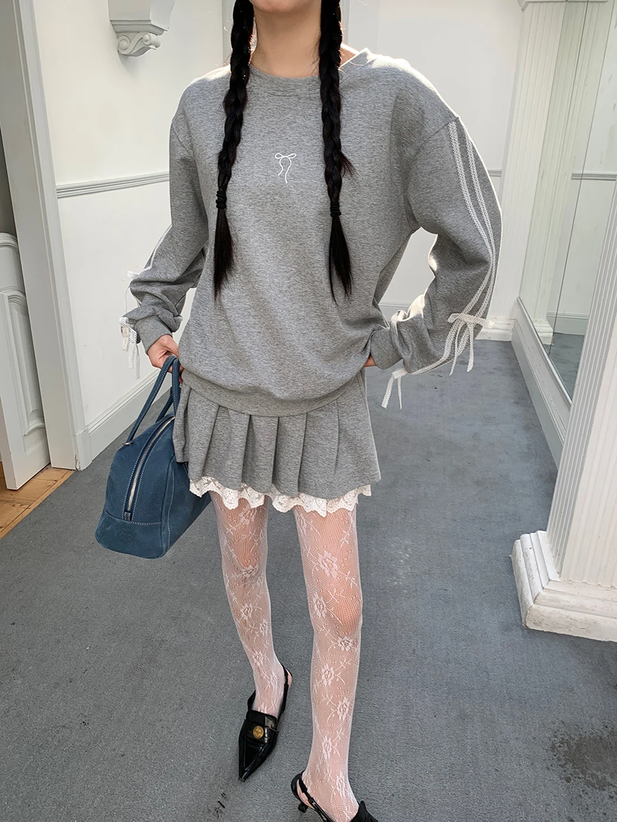 Suda is hoada con cuello redondo y sin capucha para mujer, conjunto de dos piezas de estilo americano, estilo nuevo, ...