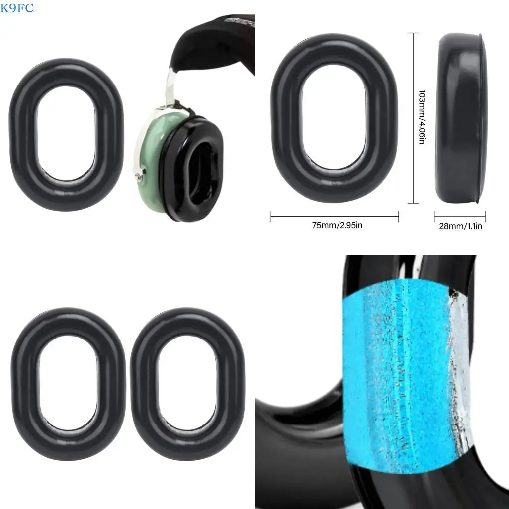 

K9FC Premium Ear Cushions for Clark H 10 Headsets Ear Pad Earmuff Delivering Improved Comfort and Acoustics Performances