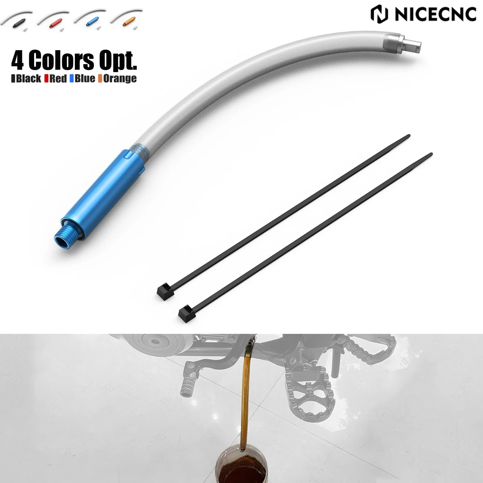 

For 2025 2024 Husqvarna TE300 TE250 TE 300 250 TC 250 TX 300 2017-2025 2024 NICECNC Motorcycle 250mm Oil Drain Tool Kit Aluminum