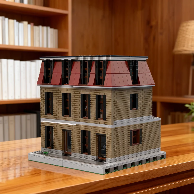 

2573pcs MOC French Style Townhouses Modular Streetscape Model Building Blocks Creative DIY Gift Display Decor Assemble Premium