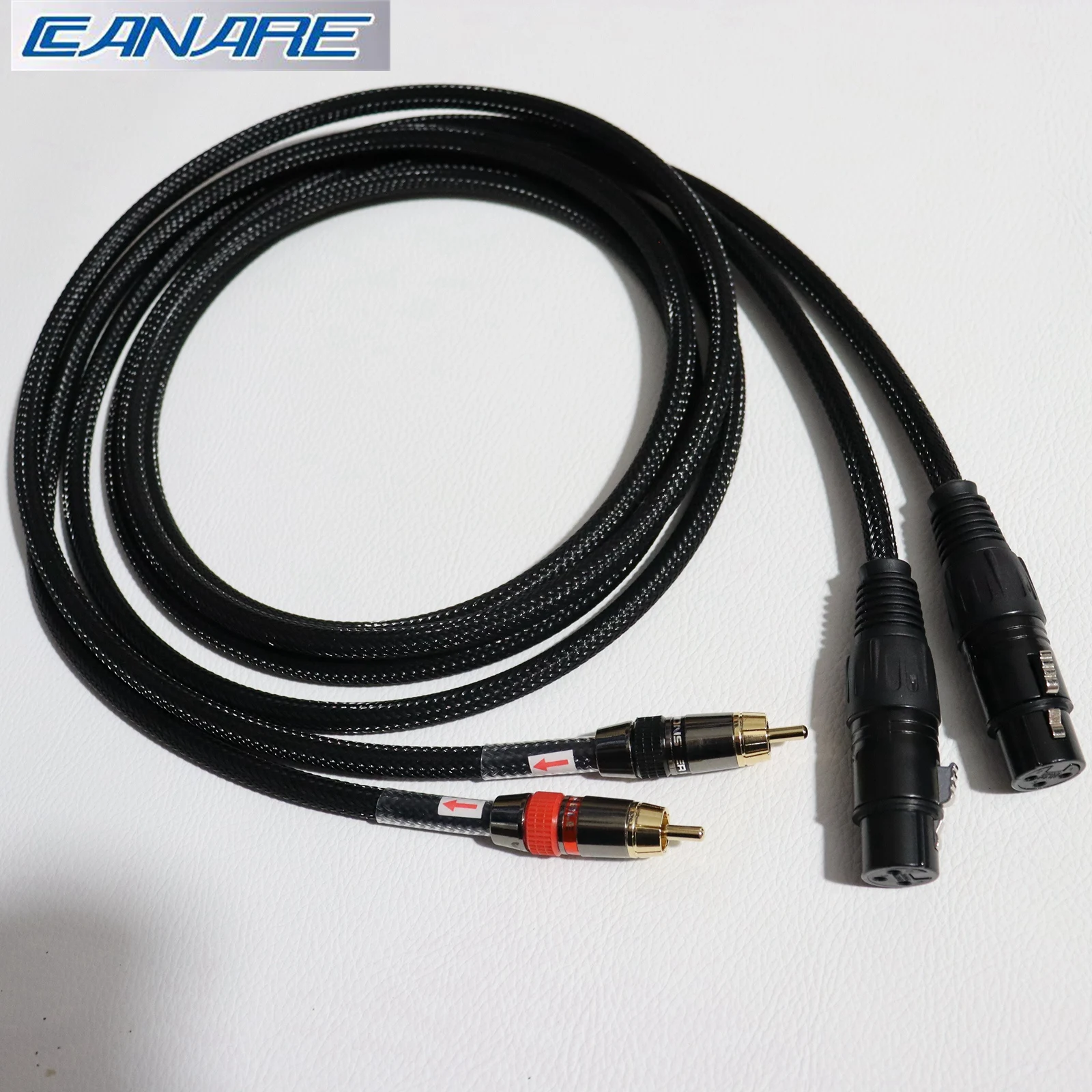 

1pair Canare HiFi RCA to XLR audio cable CD amplifier line RCA to balance male/female line speaker mixer cable made in Japan