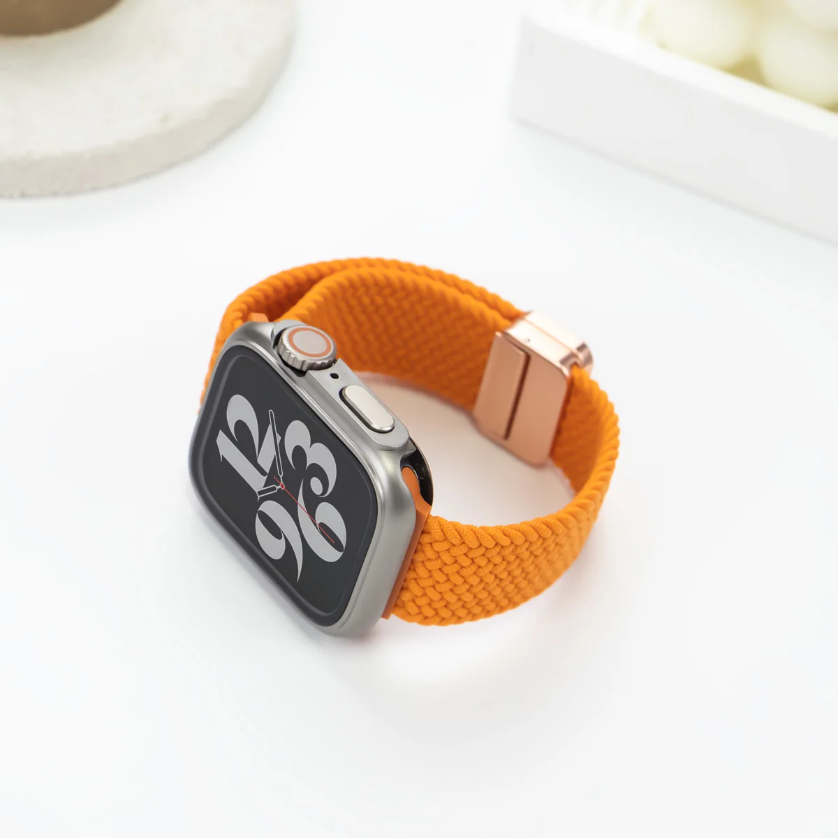 Strap+Case for Apple Watch Band 45mm 44mm 41mm 40mm Nylon Magnetic Bracelet Upgrade Ultra 49MM for Iwatch Series 9 8 7 6 SE 5 4