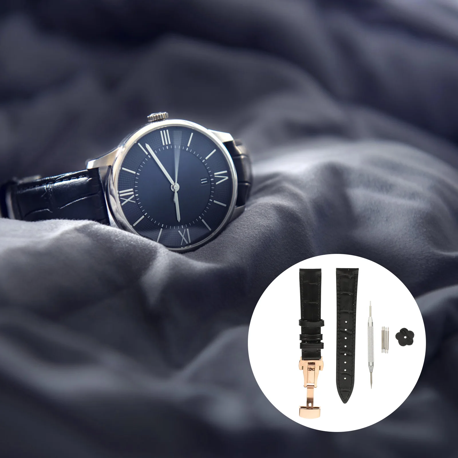 

Top Layer Cowhide Watch Strap 18Mm Breathable Comfortable Quick Release Replacement Band For Men Women Sports Watch