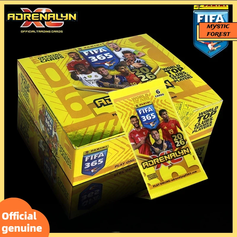 Tarjetas Coleccionables de Fútbol Panini Fifa 365 2026 Adrenalyn XL, Edición Limitada Oficial, Caja Sellada Completa para Aficionados al Fútbol
