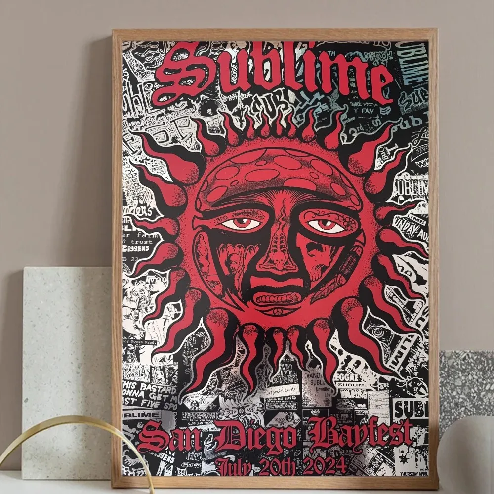 Band S-Sublime Mix Poster Prints Wall Painting Bedroom Living Room Wall Bar Restaurant Sticker Large