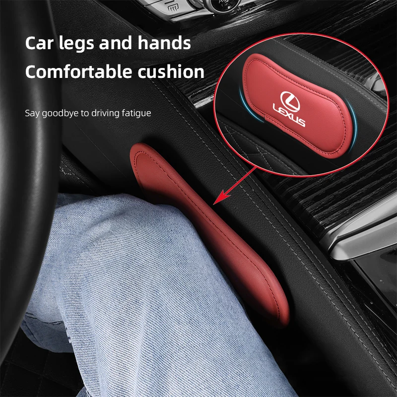 

Car Sticker Leather Car Pillow Car Knee Pad Elastic Memory Foam Leg Pad For Lexus F SPORT GS GX IS LS LX CT LBX NX RX 350h 450h