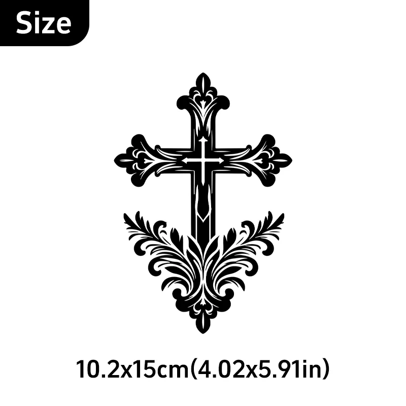 Personalized European Retro Cross Car Sticker Waterproof Decal for Car Bumper Hood Laptop DIY Decor Gift Car Sticker