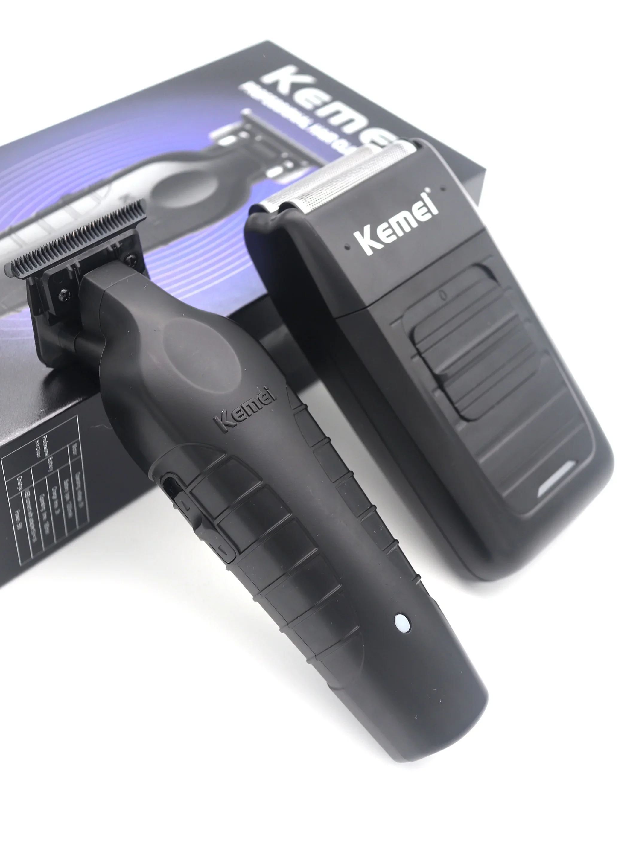 Kemei Kit Pemotong Rambut Profesional Mesin Pemotong Rambut Mesin Pemangkas Pria Alat Cukur Listrik Pria KM-2299 KM-1102