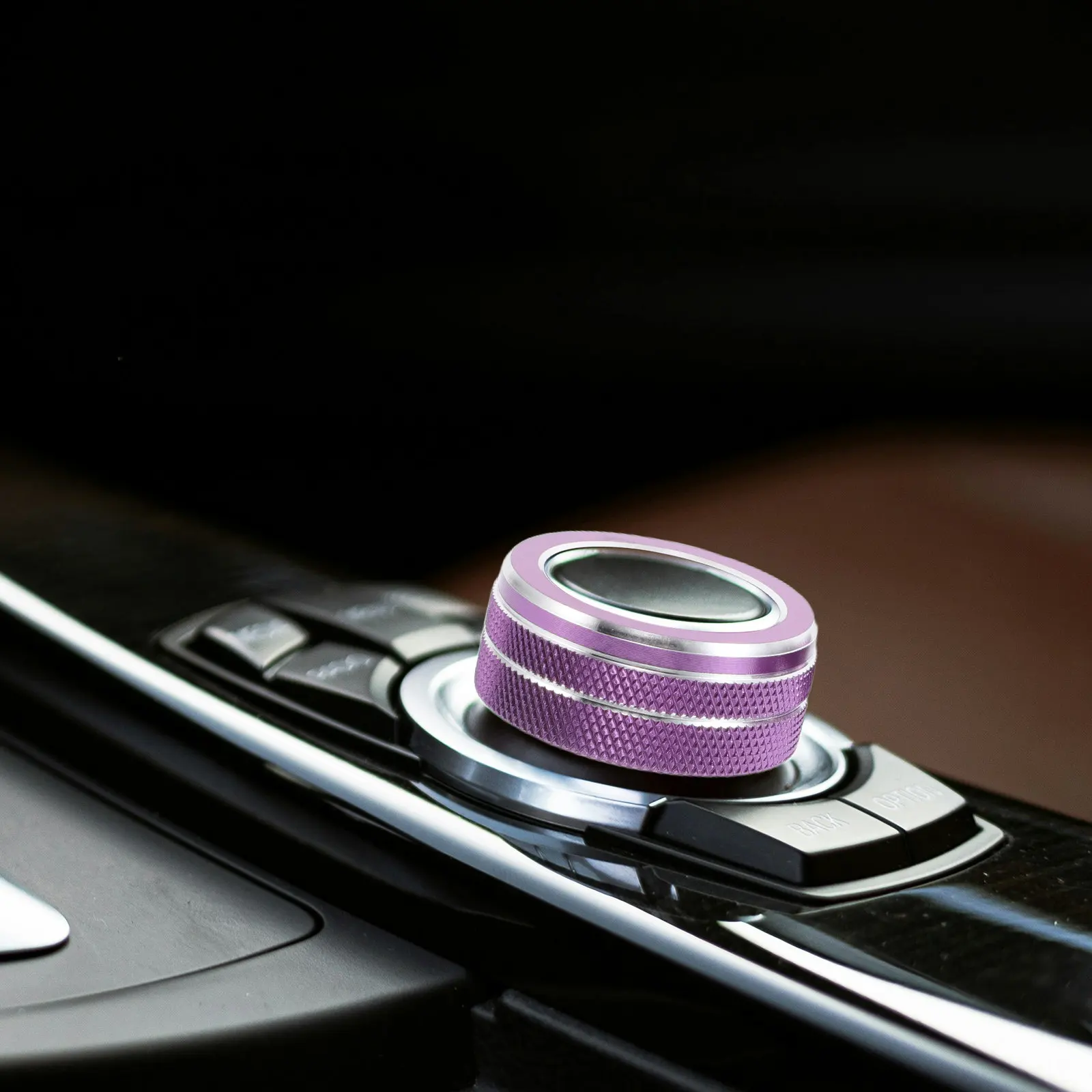 2Pcs Car Air Conditioner Knob Decor Rings Aluminum Alloy Trim Covers for Vehicle Interior Auto Accessories