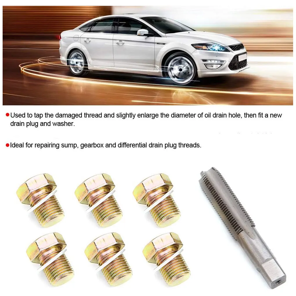 Durable Pan Drain Sump For Professional Oil Draining Efficient Time-saving Drain Sump Plug Thread Repair Oil Pan Drain
