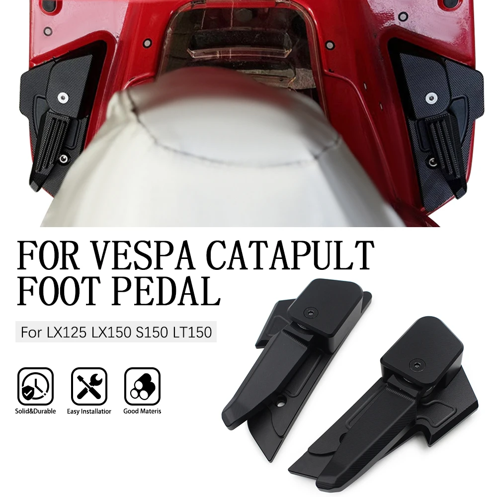 

Motorcycle Rear Footrest Foot Peg Aluminum Foot Rests Pedal for Vespa S125 S150 LX125 LX150 LT150