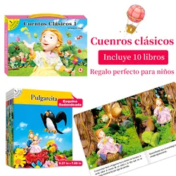 1 Set of 10 Spanish Language Children's Storybooks Ages 3-7 Imagination Development Expression Enhancement Head Start Book