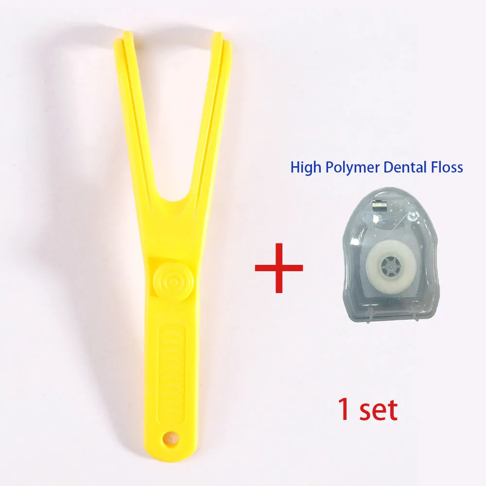 JNSUR 1 Stück Y-förmiger Zahnseidehalter, Interdentalreiniger, Zahnseide-Zubehör, Ersatz für Zahnseide-Picks, Mundpflege, Zahnstocher, Reinigung – Detail 2