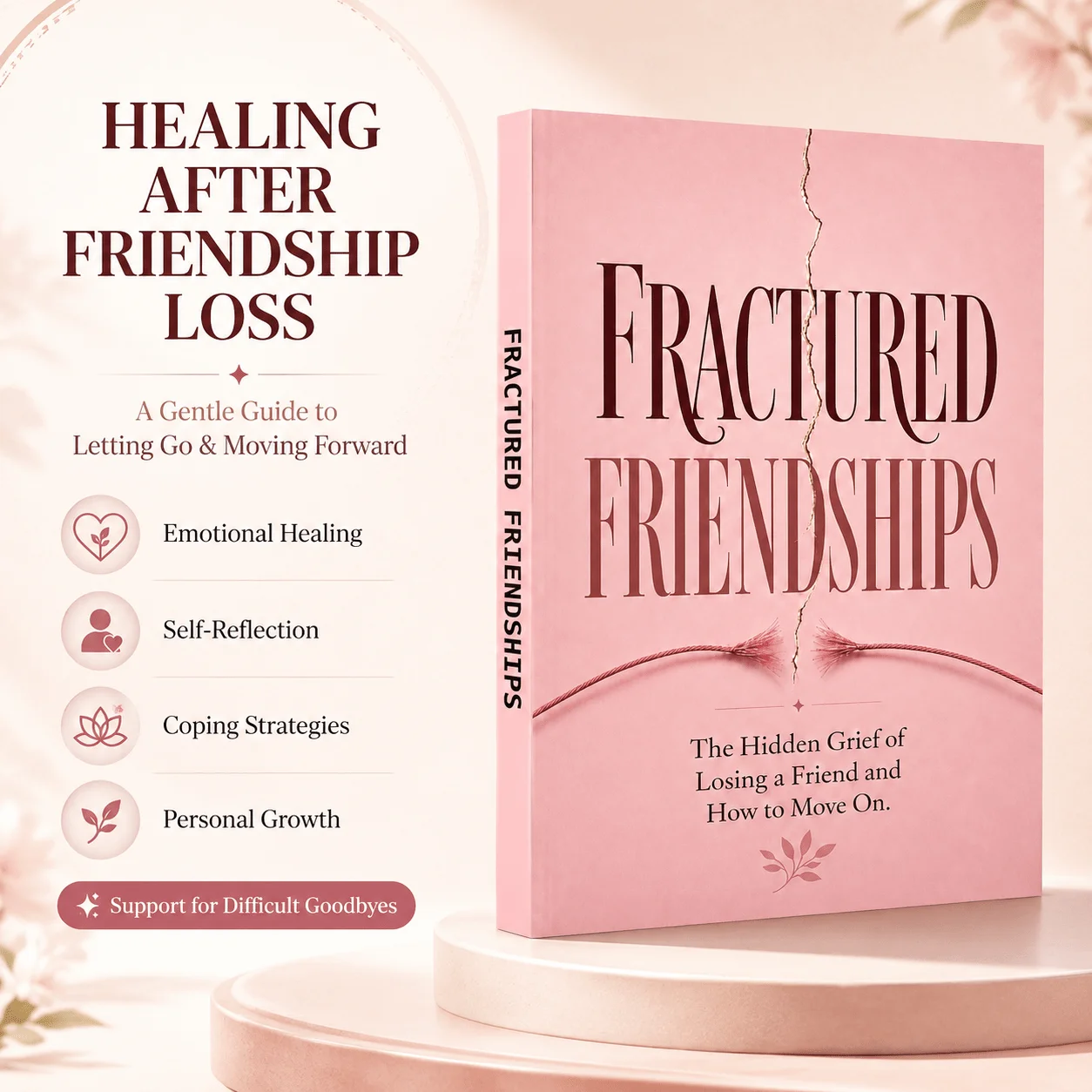 Fractured Friendships, Self-Help Guide for Friendship Loss, Grief, Emotional Healing, Boundaries, Moving On and Personal Growth