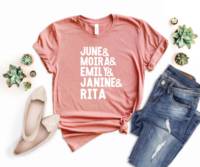 June And Moira Emily Janine Rita T Shirt The Resistance Handmaids Tale Feminist Handmaid'S For Women