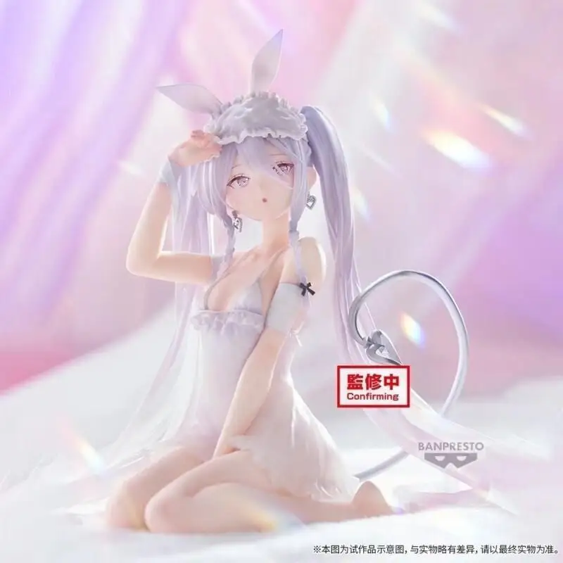 100% 本物のバンダイナムコバンプレスト在庫ルルドエスプレスト眠いバニー Pvc 13 センチメートルコレクター装飾フィギュア模型玩具ギフト ﻿ ﻿