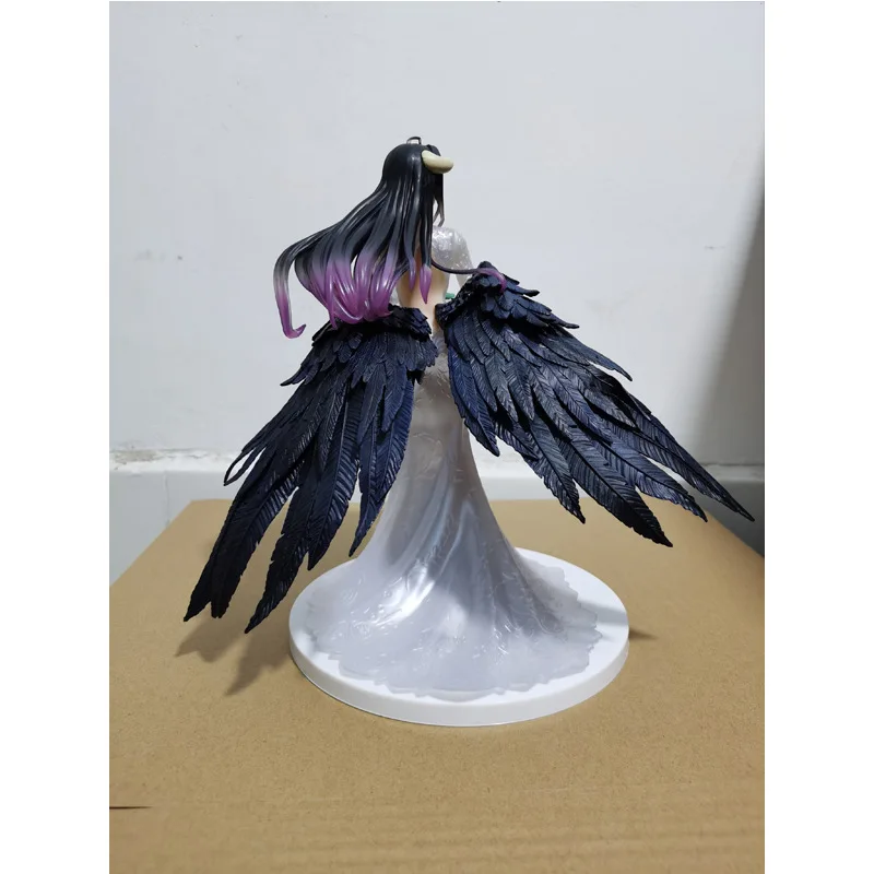 25cm Overlord Albedo In Wedding Dress Anime Girl Figure Model Large Statue Boys Collection Desktop Decoration Ornament Toys Gift