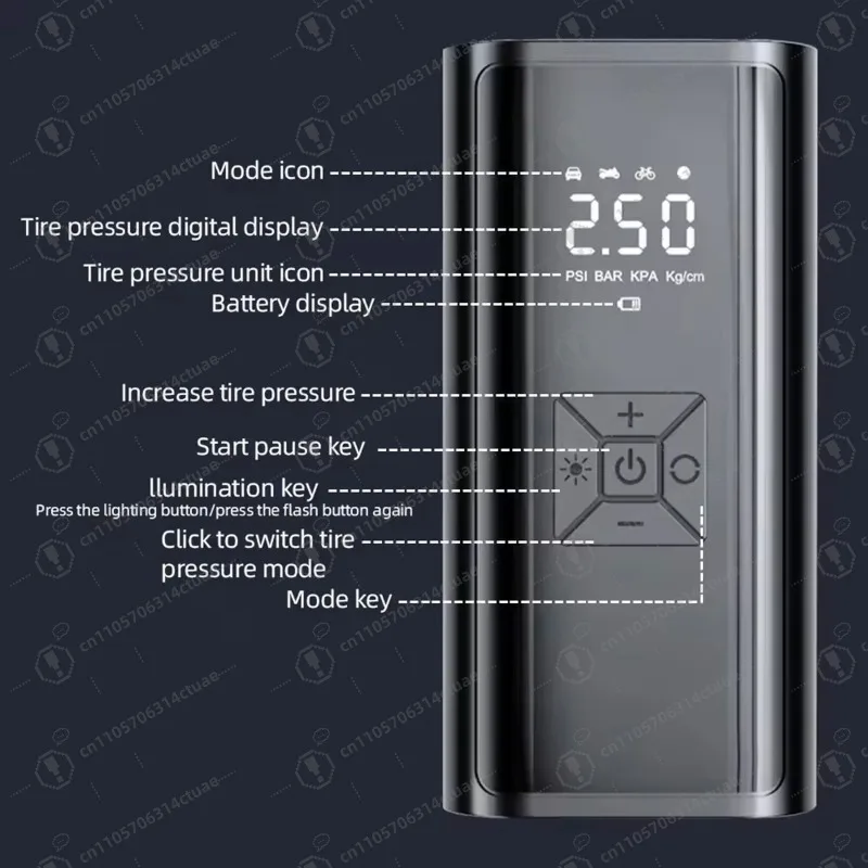 ضاغط هواء محمول هادئ، مضخة هواء سريعة التضخم، مناسبة لجميع أنواع المركبات والكرات الرياضية - هواء يجب اقتناؤه