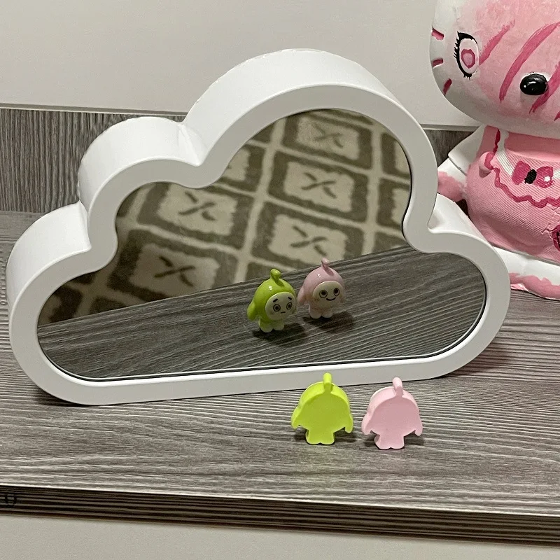 Handmade Cloud Tulip Mirror Nightlight, DIY Coração Nightlight, Living Room Tabletop Decoration, Birthday Gift, Holiday Gift