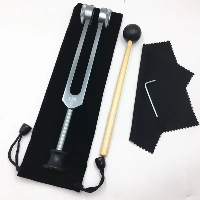 128HZ Tuning Fork Diapasons Chakras Therapy Medical Aluminium Alloy Colorful Tuning Forks Sound Healing Percussion Instruments