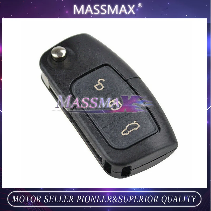 CTK1034 3BTNs Flip Replace Remote Key Shell Fob Case Fits For Ford Focus Fiesta C-Max Mondeo