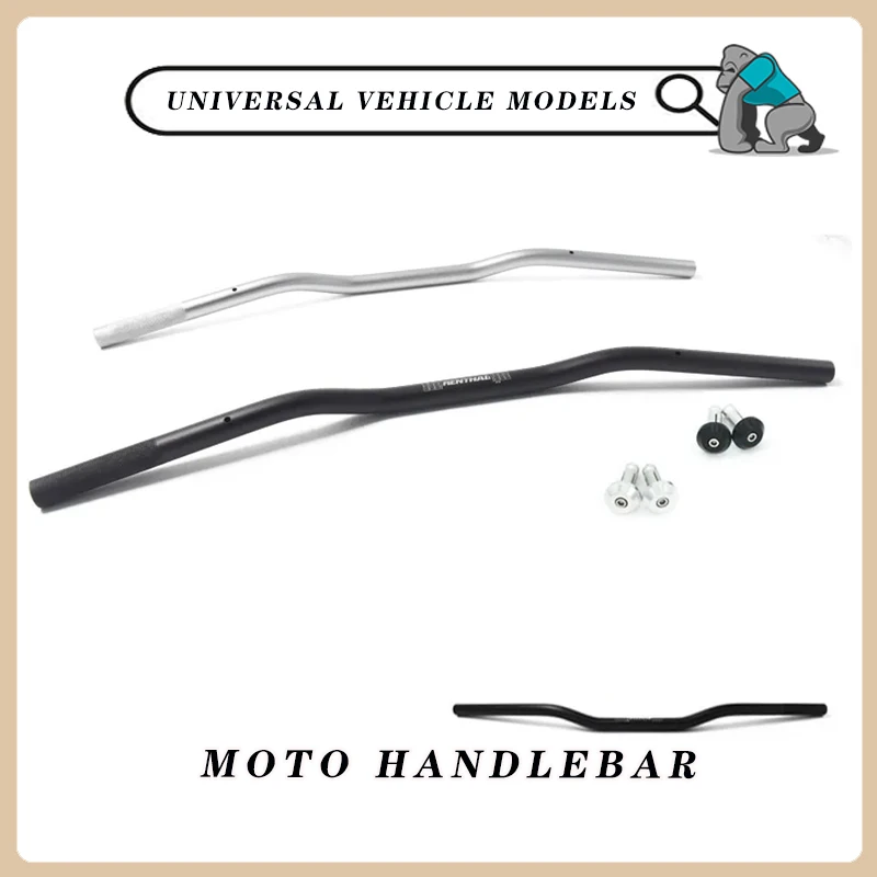 730MM 22MM Vintage Motorcycle Lower Handle bar 6061 Aluminum Alloy Flat low Handle bar tracker scrambler