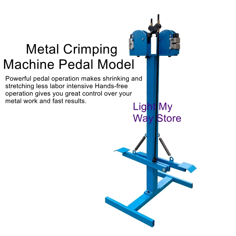 Metal Crimping Machine SS-18FD Foot Control Shrink Expansion Double Heads