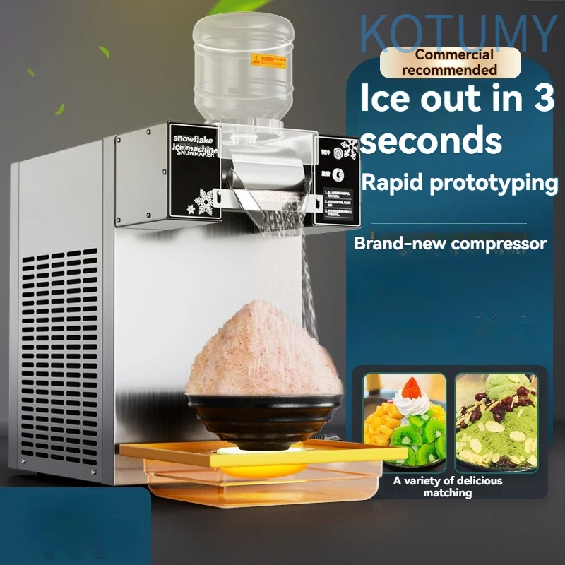 Commercial Snowflake Ice Machine, Shaved Milk Ice Maker, Catering Equipment for Milk Tea Shop, Cafe & Restaurant