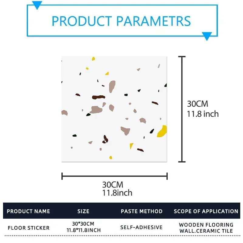 40 قطعة بولي كلوريد الفينيل تقليد الرخام ملصقات جدار ذاتية اللصق ملصقات أرضية مقاوم للماء غرفة نوم غرفة المعيشة الديكور الشارات 30*30 سنتيمتر