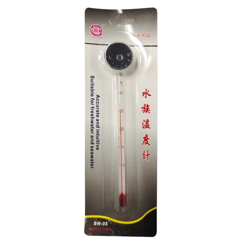 Easy-To-Read Aquarium Thermometer Reliable Fish Measuring Tool for Home Dropship