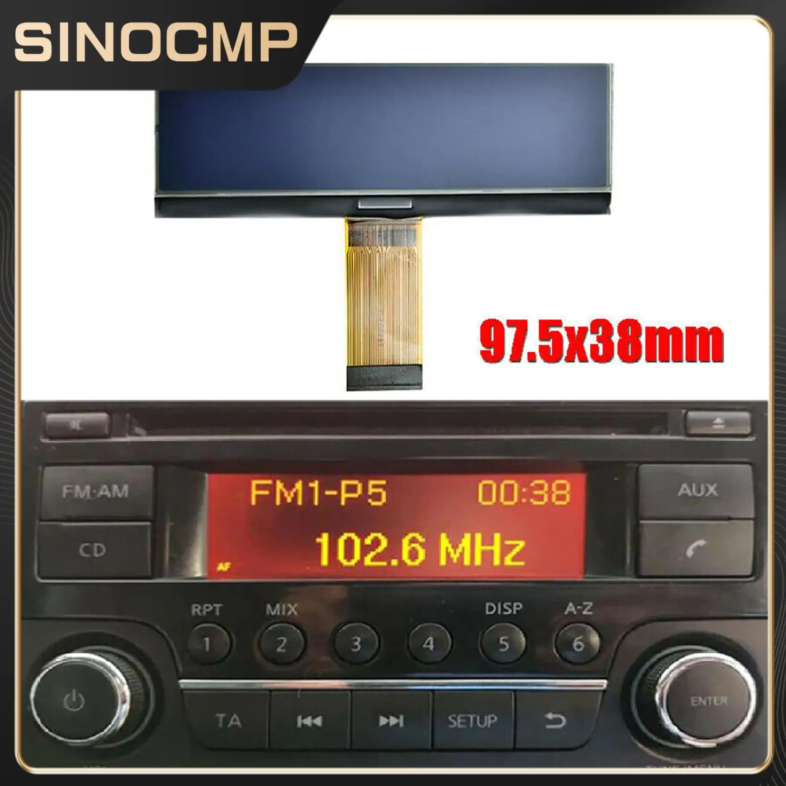 

Radio Replacement LCD Screen AGC-0070 AGC-0071 Compatible with 2007-2019 Qash-qai Juke Micra Tiida Compatible Brand New