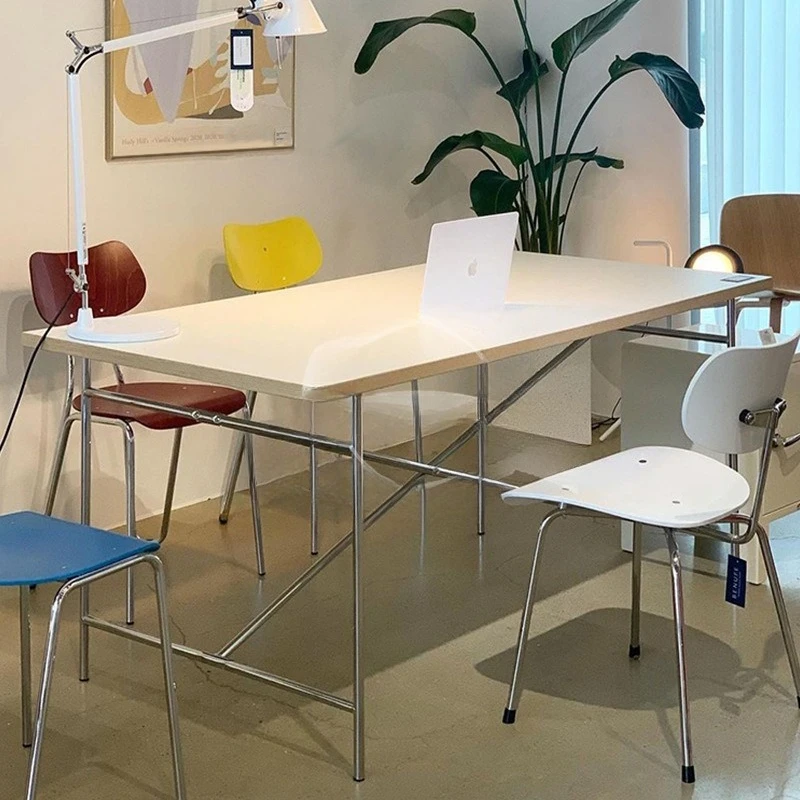 Simple living room personalized rectangular tea table small apartment household storage table studio conference desk