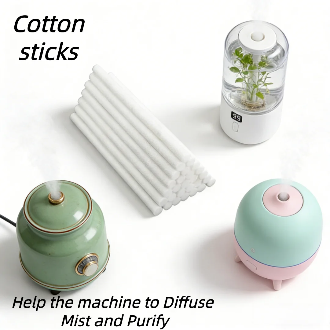 20 Stück Luftbefeuchter-Sticks, Filter-Nachfüllstäbchen, Dochte, Ersatz für tragbare, persönliche, USB-betriebene Luftbefeuchter, Mini, 0,8 cm × 8 cm