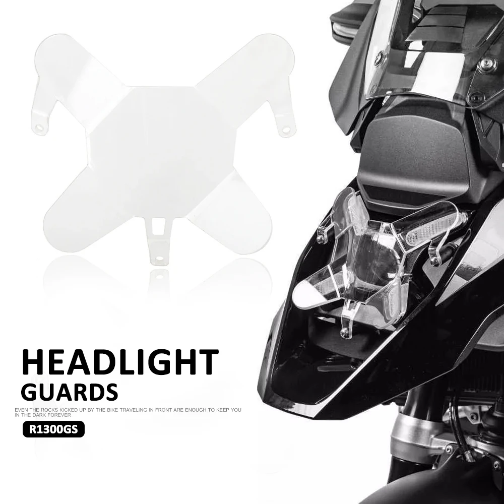 

Motorcycle LED Headlight Guards Transparent Cover Acrylic New Accessories For BMW R 1300 GS R1300 GS R1300GS r1300gs 2023 2024