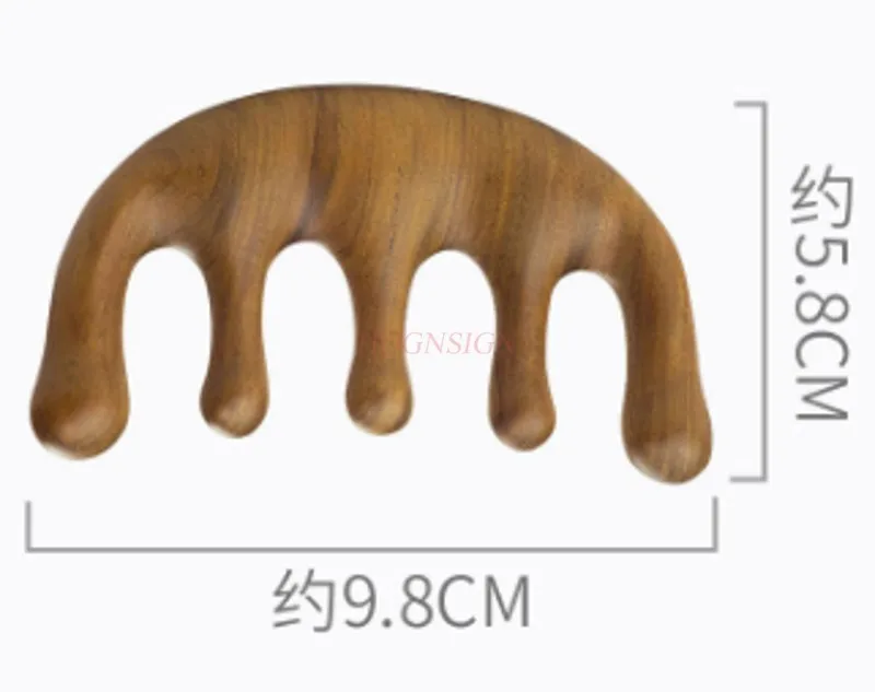Sandalwood comb, wide toothed comb, head massage comb, hair therapy comb, small comb, portable
