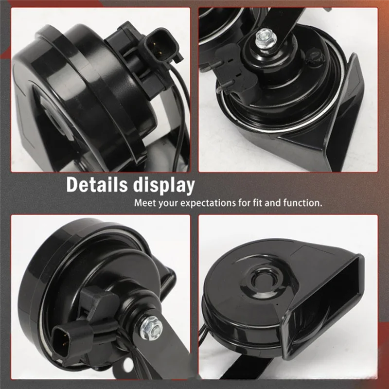 

For Ford F250 F350 Super Duty 2017-2022 Compatible Dual Horn Assembly With Mounting Bracket HC3Z-13832-G