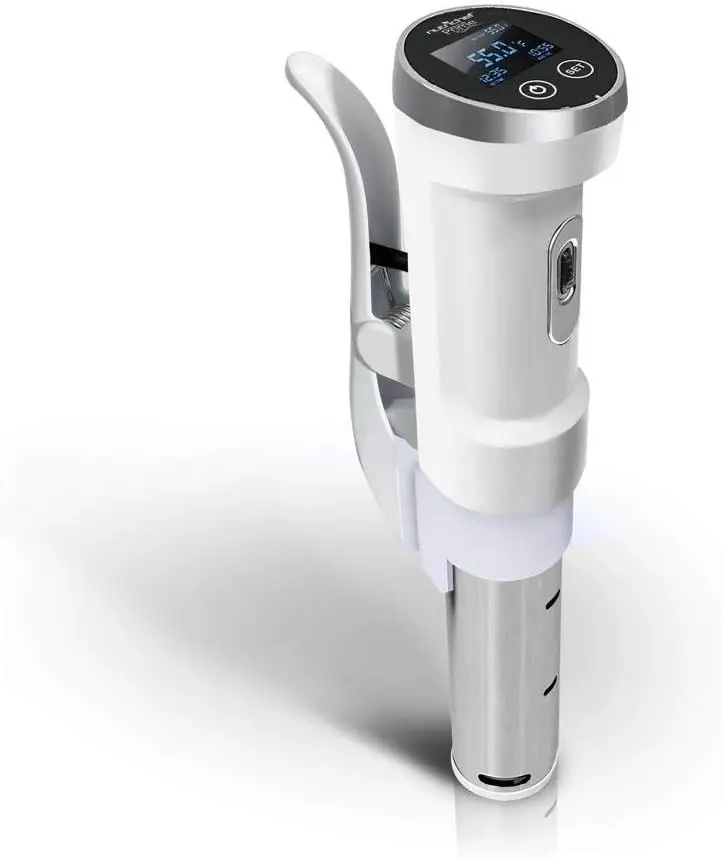

Ultra-Quiet Sous Vide Cooker, 1200 Watt Thermal Immersion Circulator, Accurate Time / Temperature Digital LCD Display
