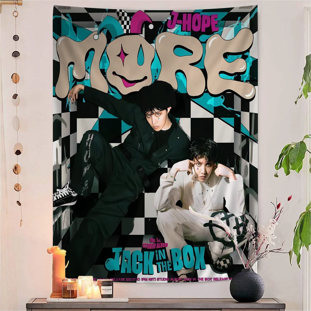 J-Hope -Arson Kpop DIY Wall Tapestry For Living Room Home Dorm Decor Wall Art Decor