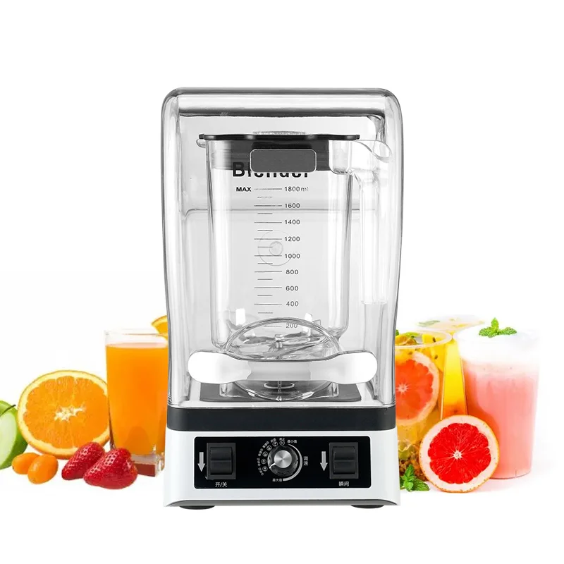 

Commercial Blender With Sound Cover Professional High Speed Smoothie Blender With Ce Ice Breaking Blender Electric Mixer