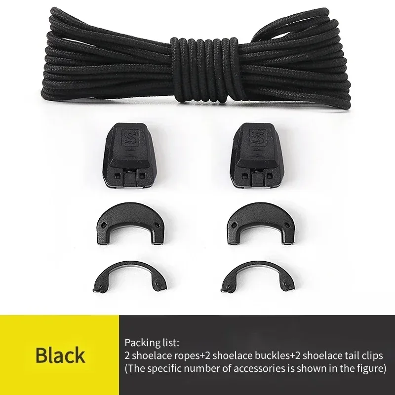 Fashion No Tie Elastic Shoelaces for Running Sneakers Tennis Shoes Adult Kids Shoe Laces Accessory