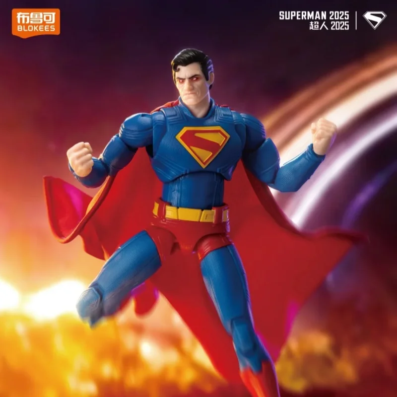 

In Stock Original Blokees Superman Figure David Corenswet Superman Assemble Figurine Model Decor Anime Collectable Toys Gift