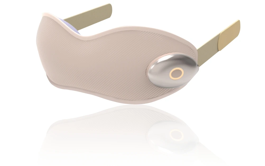 ホットセール 目元マッサージャー ストレス緩和 アイケアマシン 温熱圧迫 振動 冷却ジェル付き