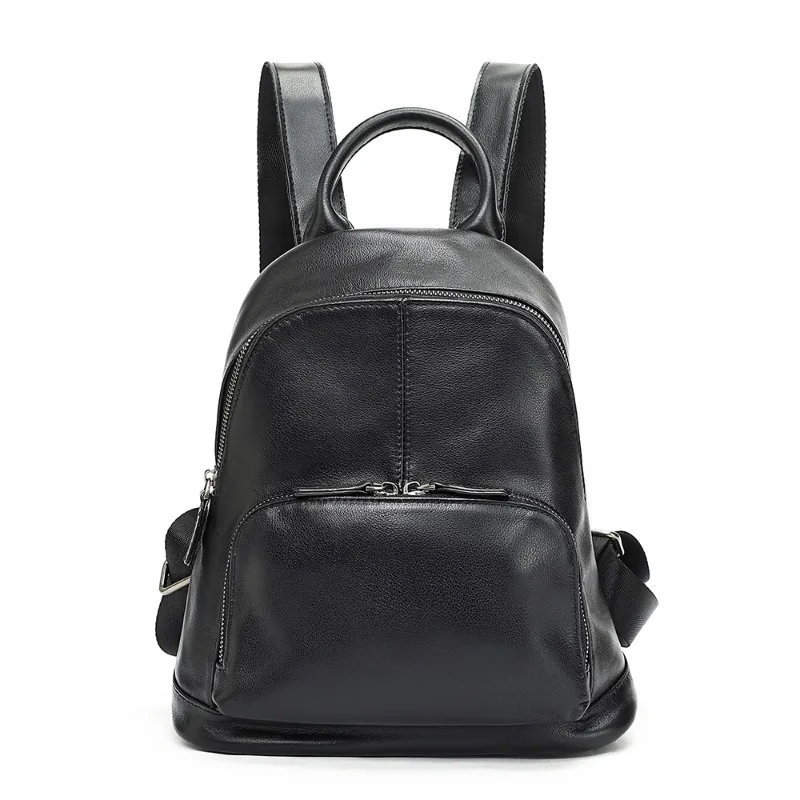 Women Soft Genuine Leather Backpacks Vintage Female Shoulder Bags Sac A Dos Casual Travel Ladies Bagpack Mochilas School Bags