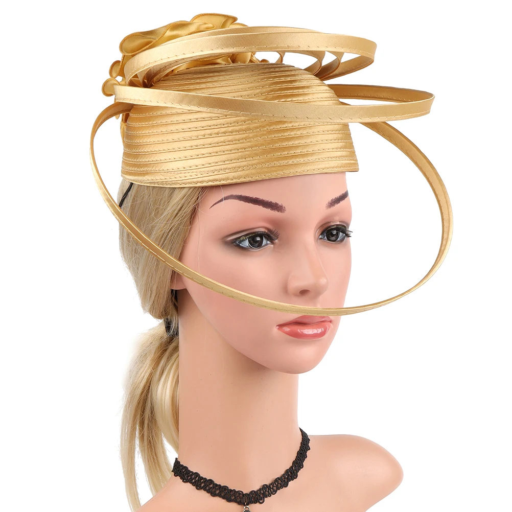 

Exaggerated Top Headband Ladies Tea Party Headband Tea Party Khaki Fascinator Women Headdress Wedding Banquet Accessories