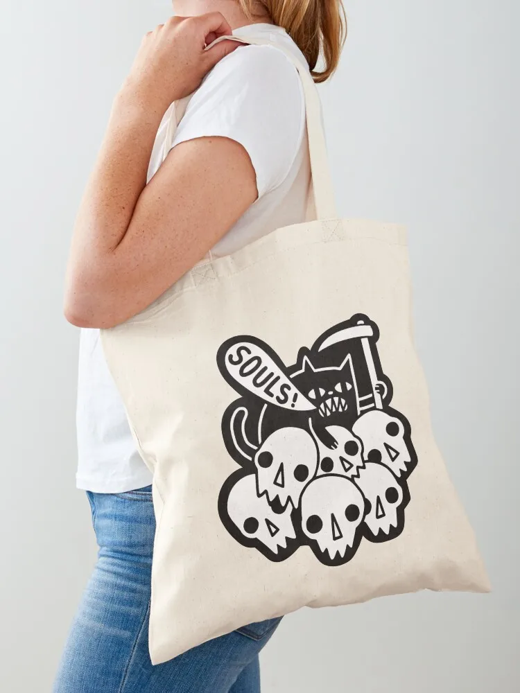 

Cat Got Your Soul Tote Bag tote bag men's Cloth bag shopper woman canvas tote