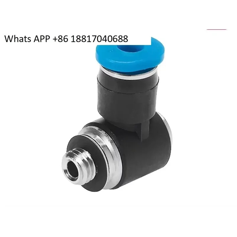 1PC 10PCS L Type Quick Plug Threaded Connector for QSMLV M5 3 4 I 130830 130831 Pneumatic Fitting Air Hose Tube Joint