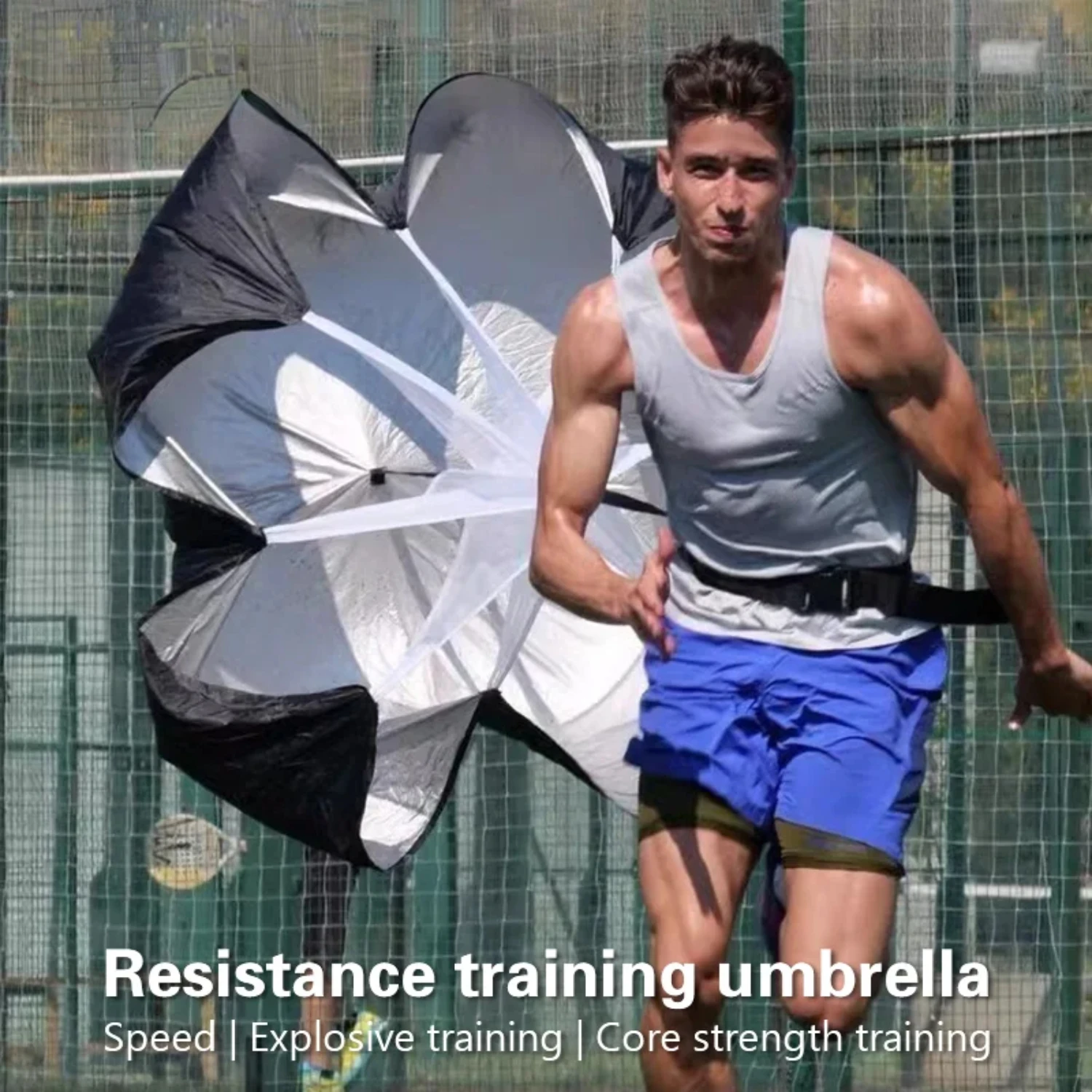 Soccer Speed Parachute strength training umbrella Football basketball running exerciser Resistance bands drag parachutes Maap