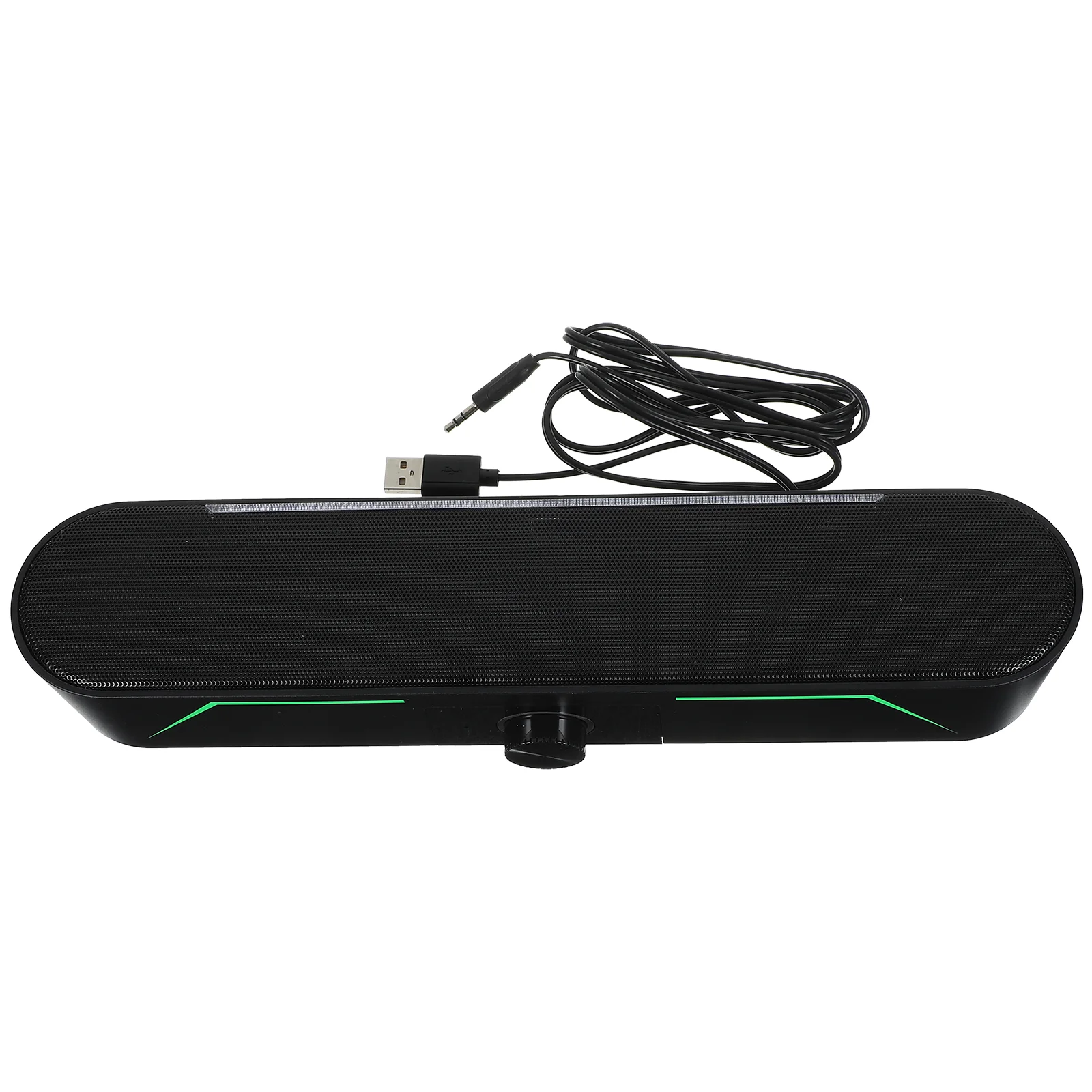 Computer Wired Long Luminous Stereo Speaker Sound Bar Soundbar For Tablet Plastic Pebble Speakers