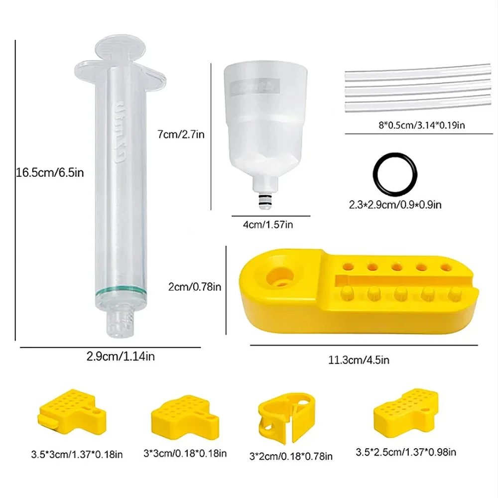 Bike Oil Change Bleed Kit Disc Brake Oil Change Oil Injection Tool Upgrade Metal AdapterBicycle Maintenance Injector